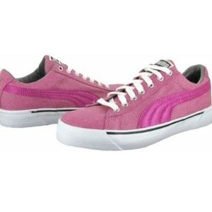 PUMA Benita Super Sparkle Pink Sneaker Sz 8 - EUC